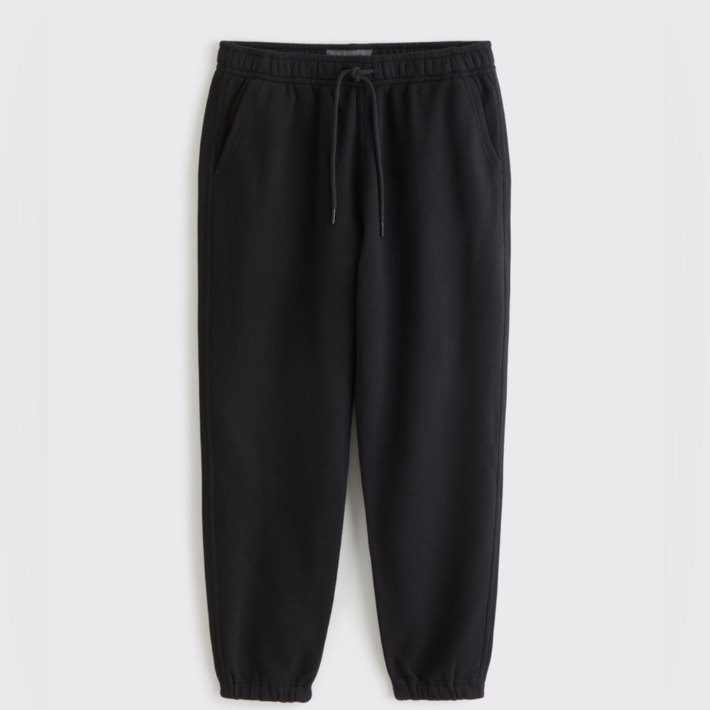 Abercrombie Essential Sweatpants Black Medium